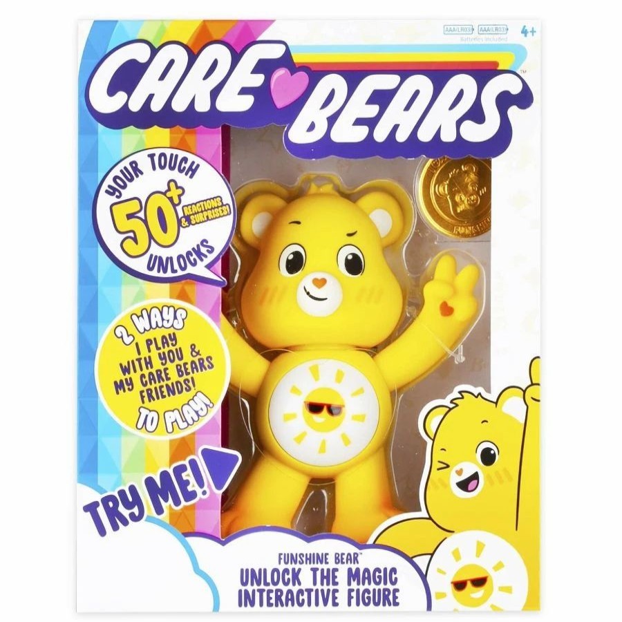 Animal & Pet Dolls | * Care Bears Care Bear Electronic Interactive Funshine Yellow Bear