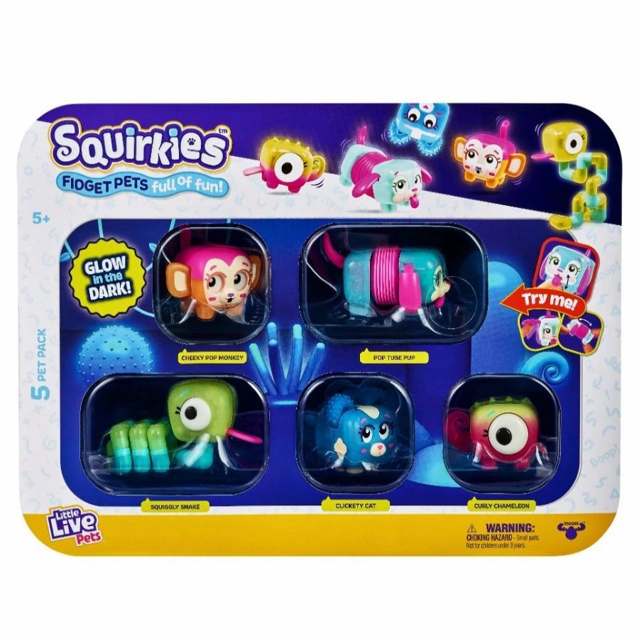 Animal & Pet Dolls | * Little Live Pets Squirkies Series 1 5 Pack Assorted