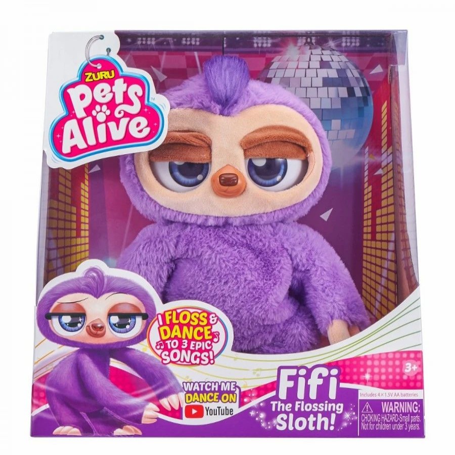 Animal & Pet Dolls | * Pets Alive Fifi Flossing Sloth