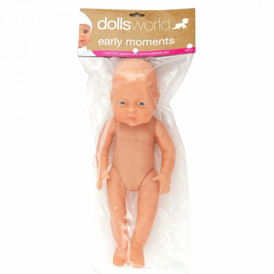 Baby Dolls | * Dolls World Anatomic Doll Girl 41Cm