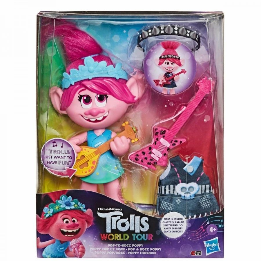 Dolls | * Trolls World Tour Pop To Rock Poppy Singing Doll