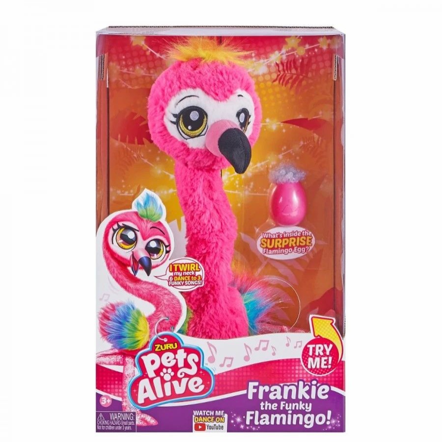 Animal & Pet Dolls | * Pets Alive Frankie The Funky Flamingo