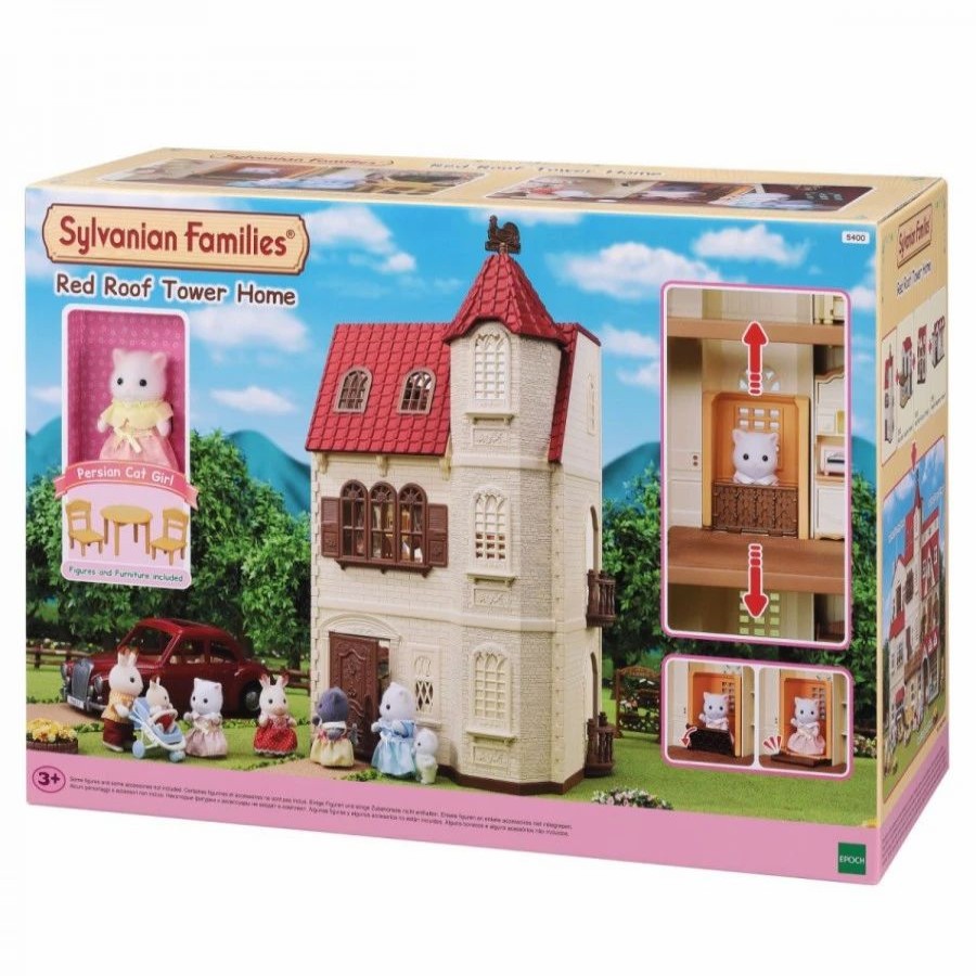 Animal & Pet Dolls | * Sylvanian Families Red Roof Tower Home