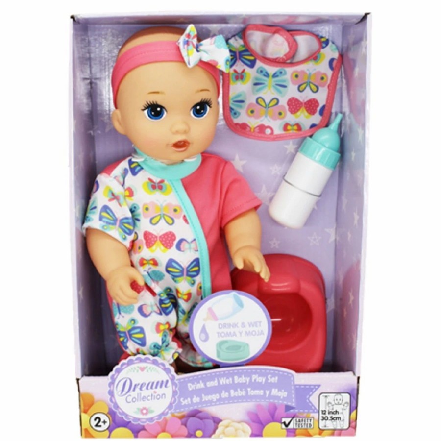 Baby Dolls | * Dream Collection Drink & Wet Baby Doll 12 Inch Assorted