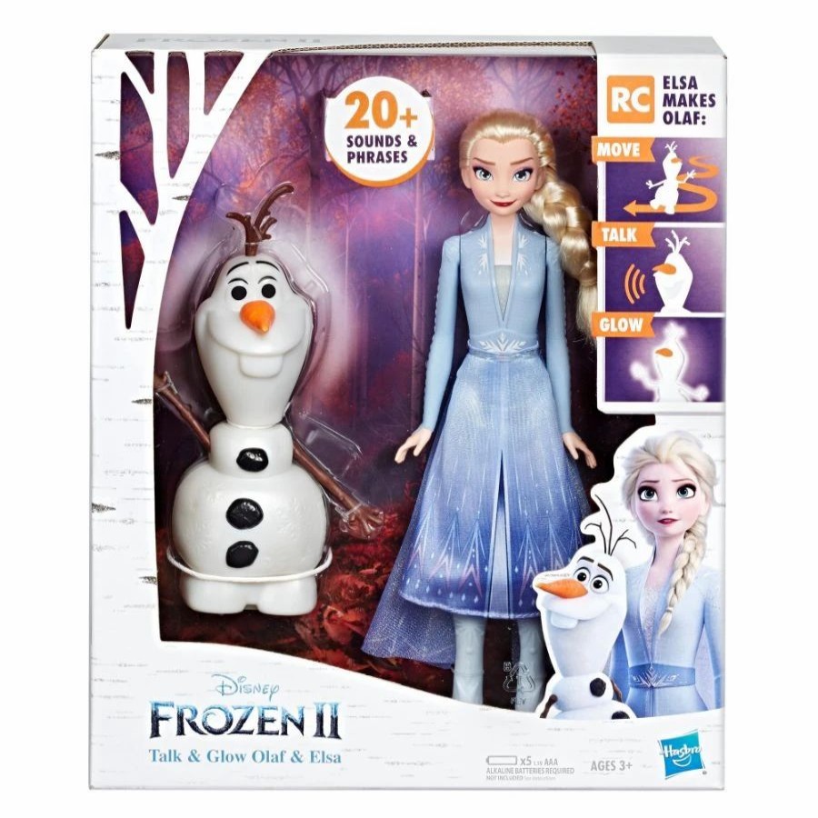 Dolls | * Disney Frozen Ii Talk & Glow Olaf & Elsa Doll Set