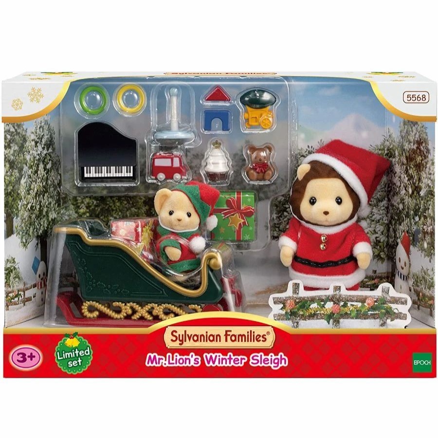 Animal & Pet Dolls | * Sylvanian Families Mr Lions Winter Sleigh