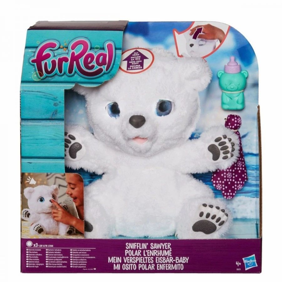 Animal & Pet Dolls | * Furreal Snifflin Sawyer Polar Bear