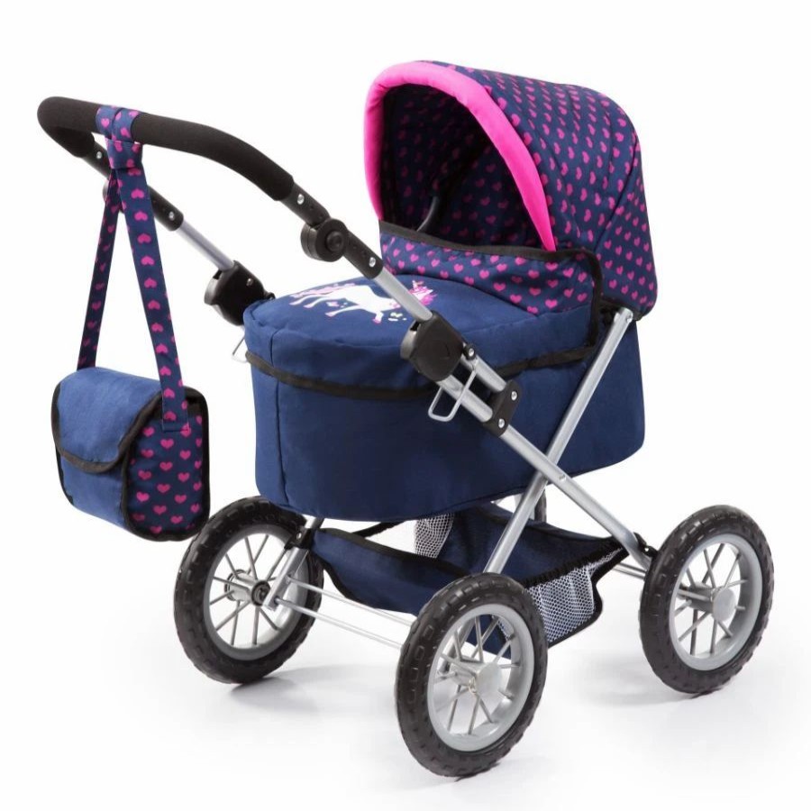 Baby Dolls | * Bayer Trendy Doll Pram Blue & Pink Unicorn