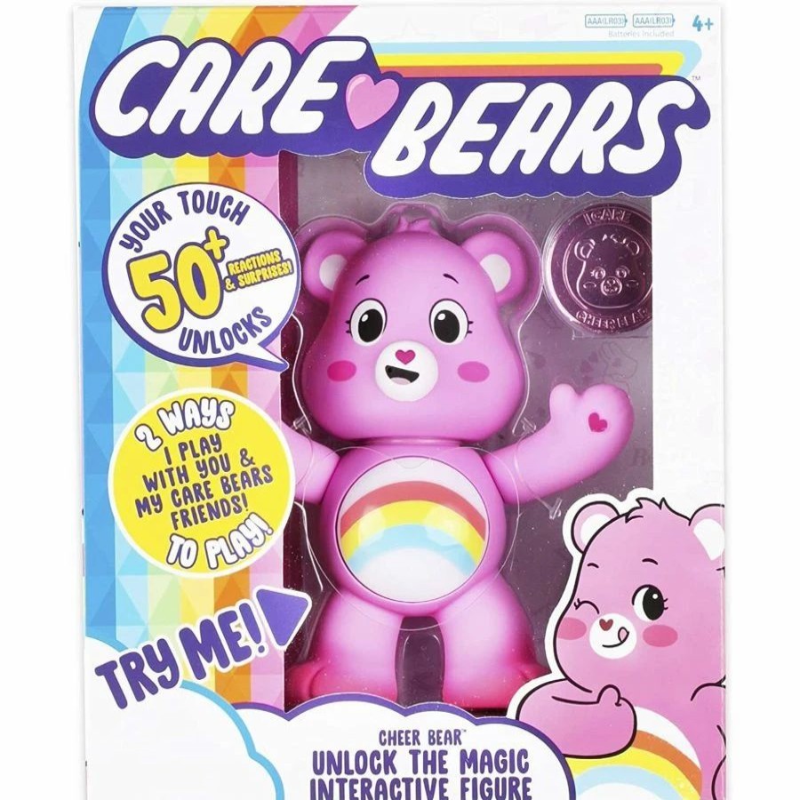 Animal & Pet Dolls | * Care Bears Care Bear Electronic Interactive Cheer Pink Bear