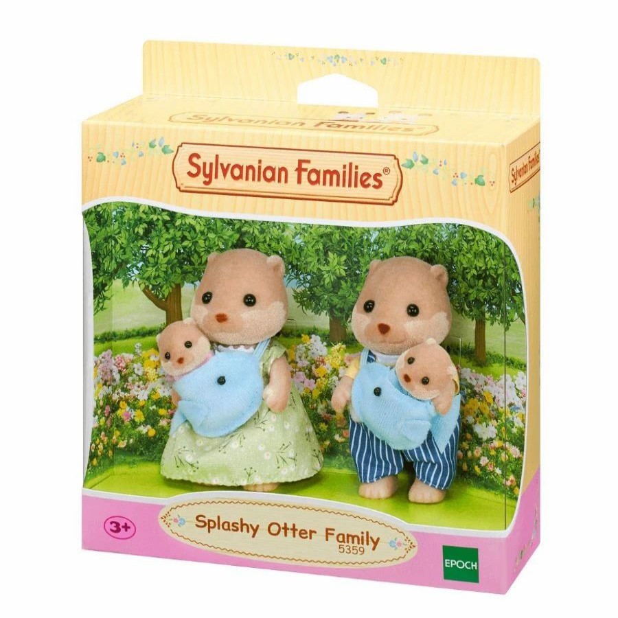 Animal & Pet Dolls | * Sylvanian Families Splashy Otter Family