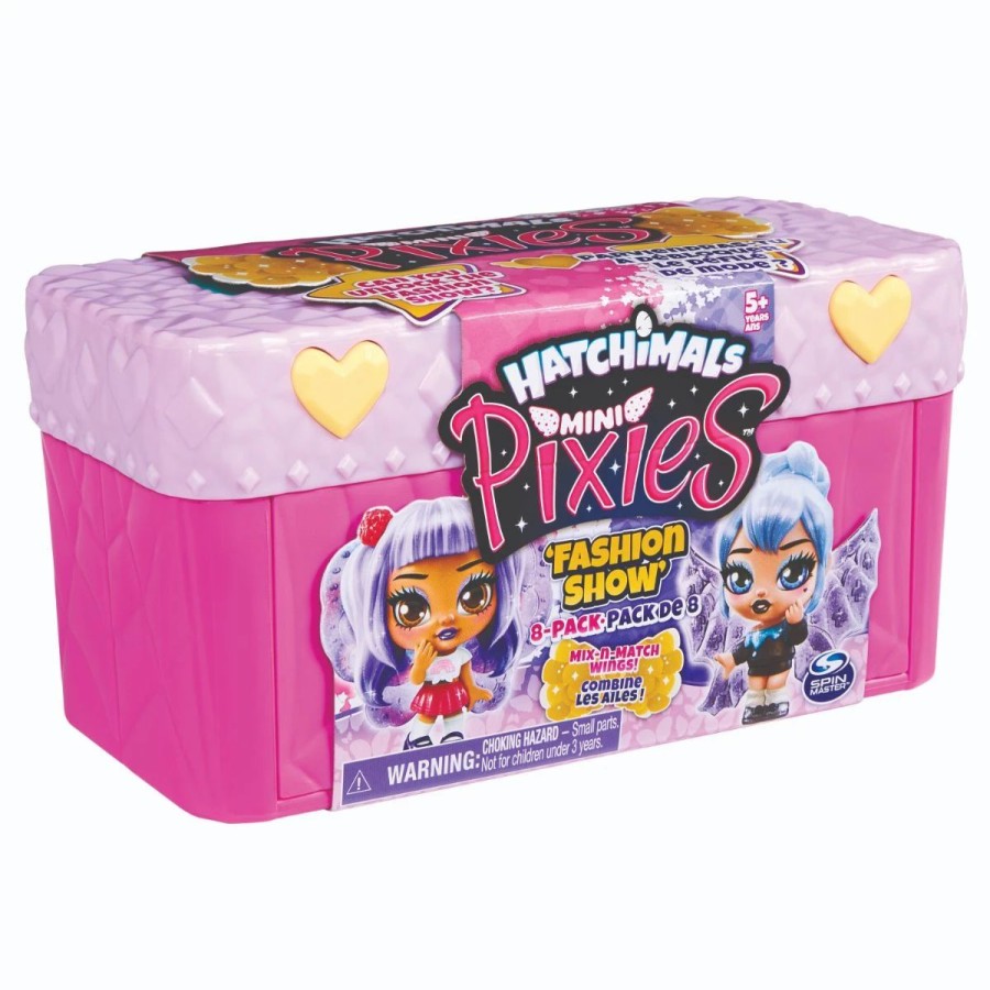 Animal & Pet Dolls | * Hatchimals Mini Pixies Fashion Show Castle 8 Pack Assorted