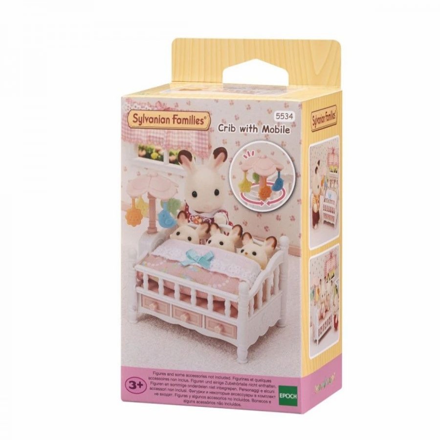 Animal & Pet Dolls | * Sylvanian Families Crib With Mobile