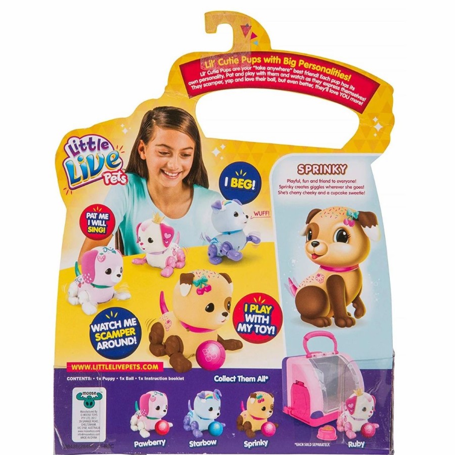 Animal & Pet Dolls | * Little Live Pets Lil Cutie Pup S1 Single Assorted