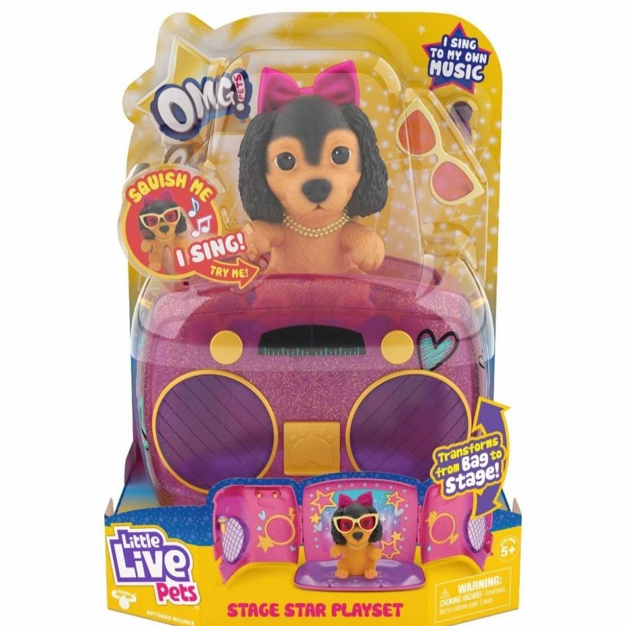 Animal & Pet Dolls | * Little Live Pets Omg Pets Series 3 Pets Got Talent Playset