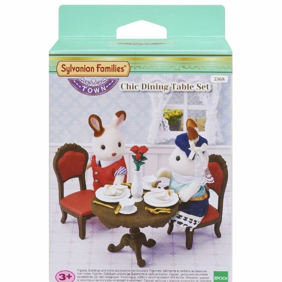 Animal & Pet Dolls | * Sylvanian Families Chic Dining Table Set